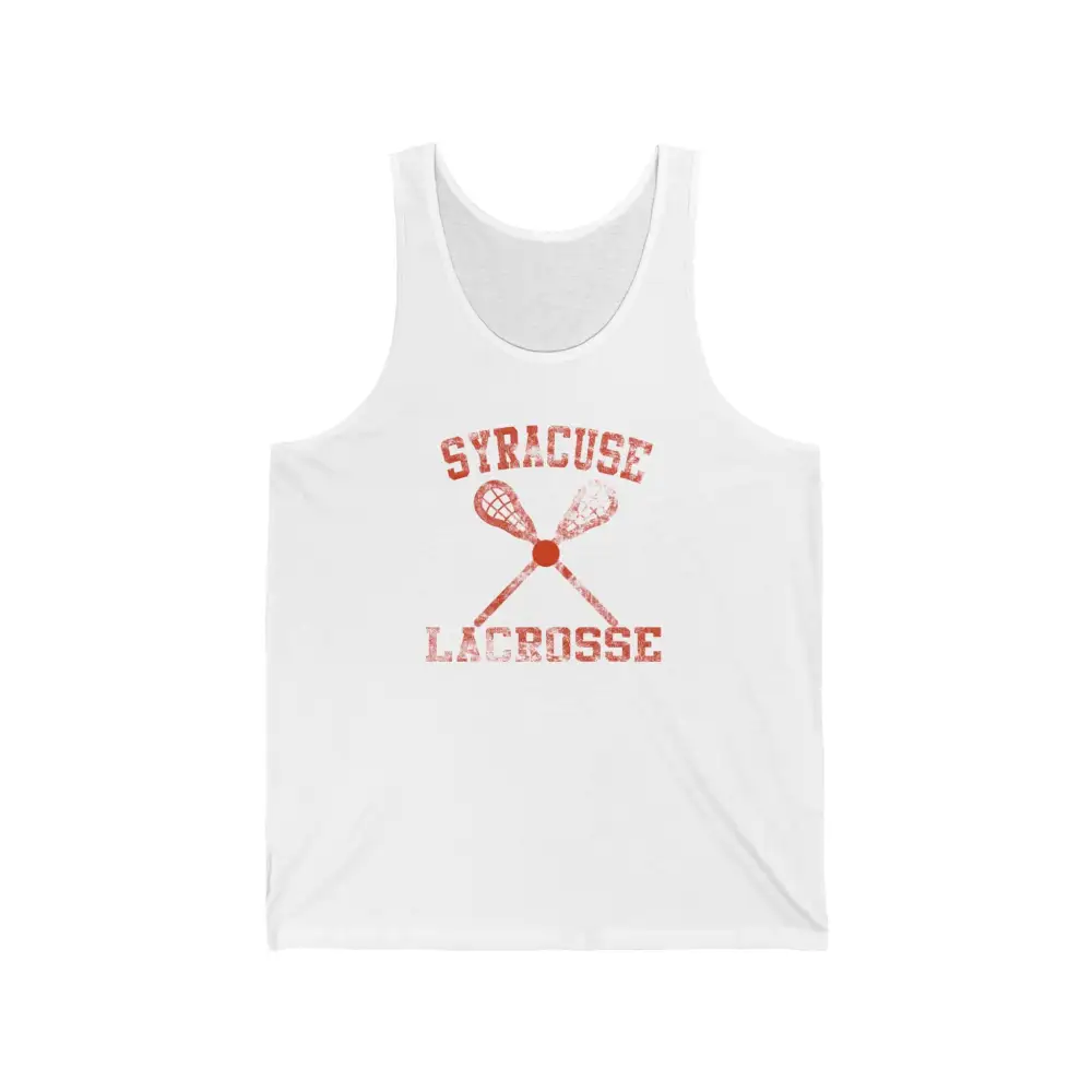 Vintage Lacrosse Graphic Sleeveless Tank Top