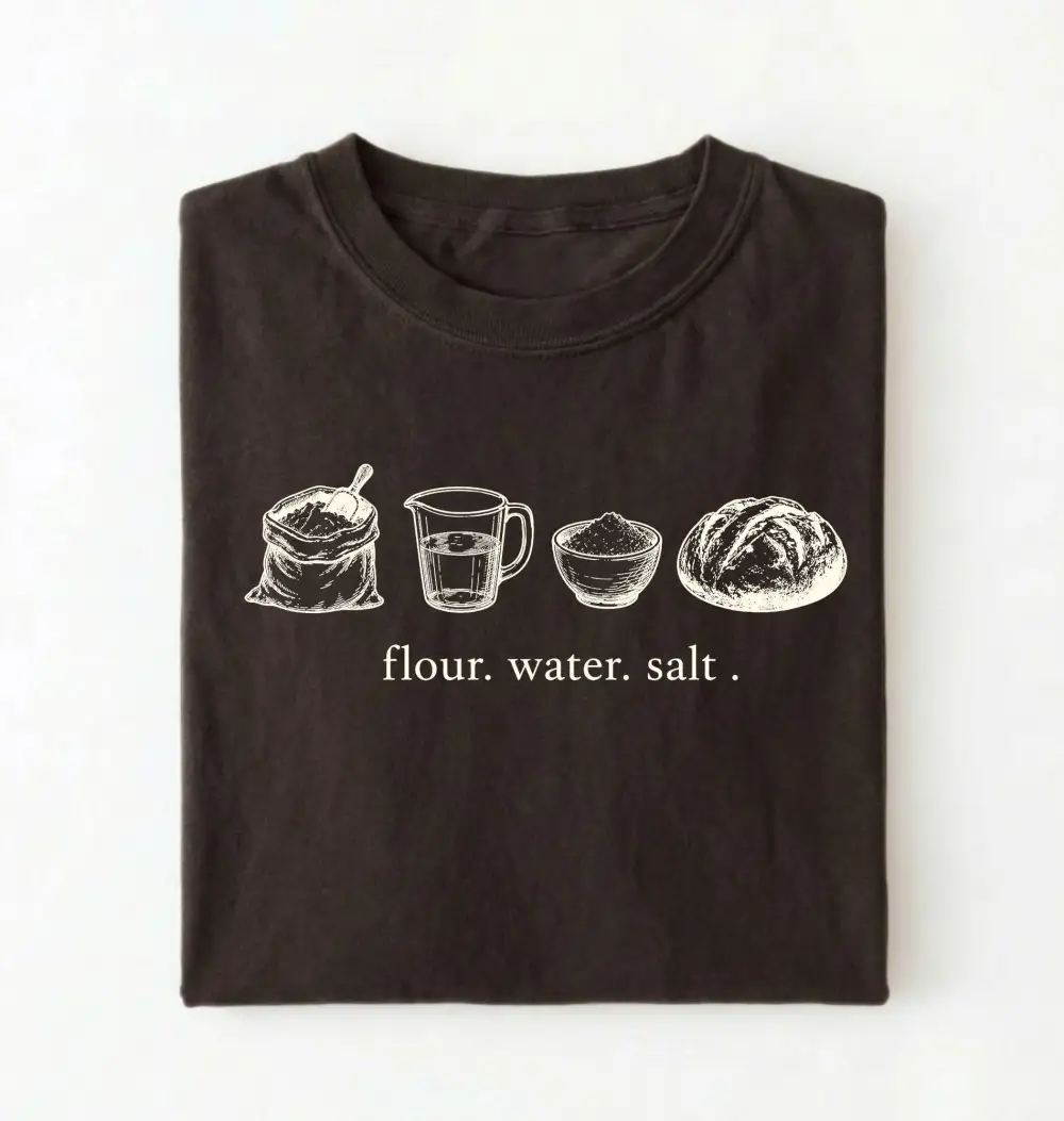 Flour Water Salt Graphic Cotton Tee