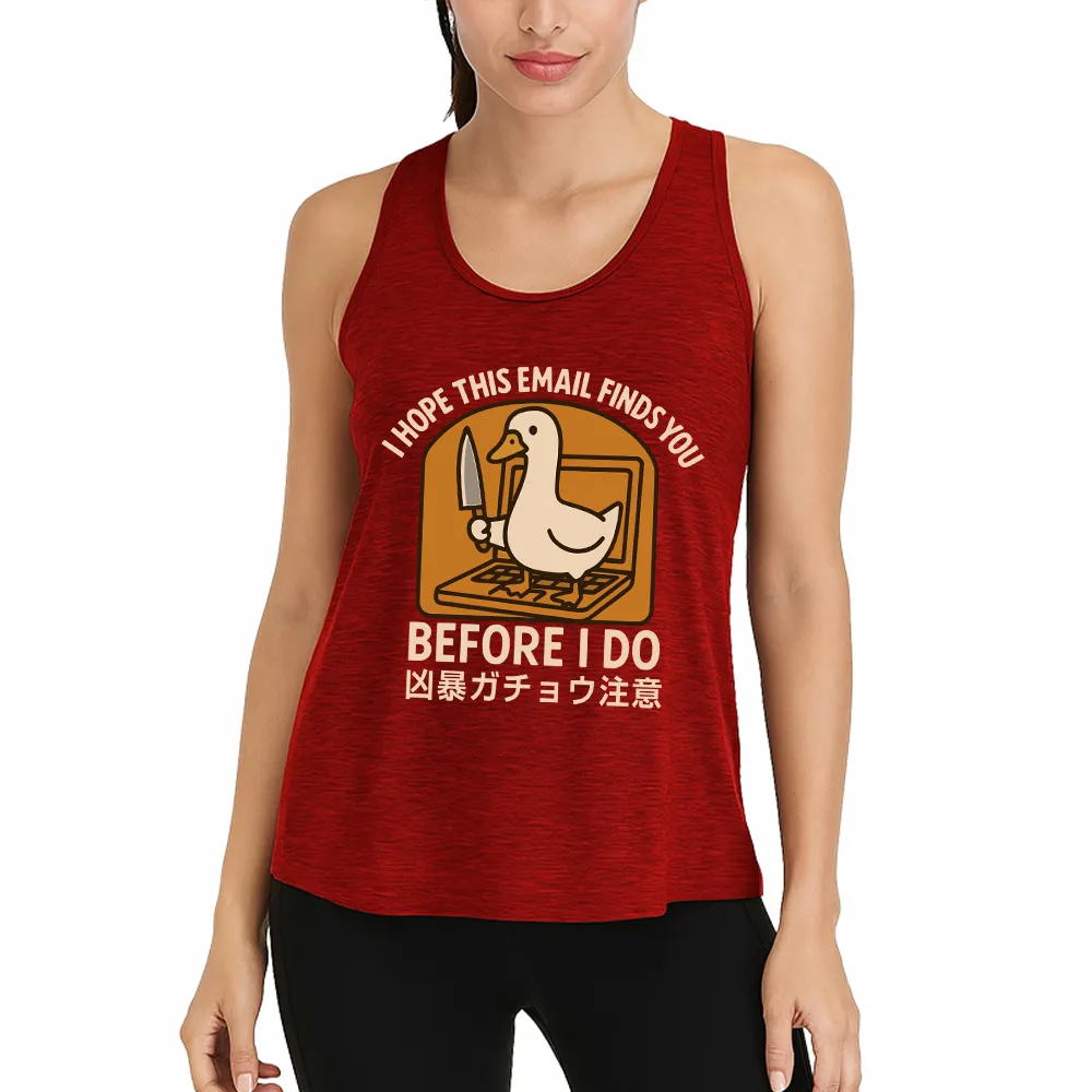 Goose With Knife Athletic Tank