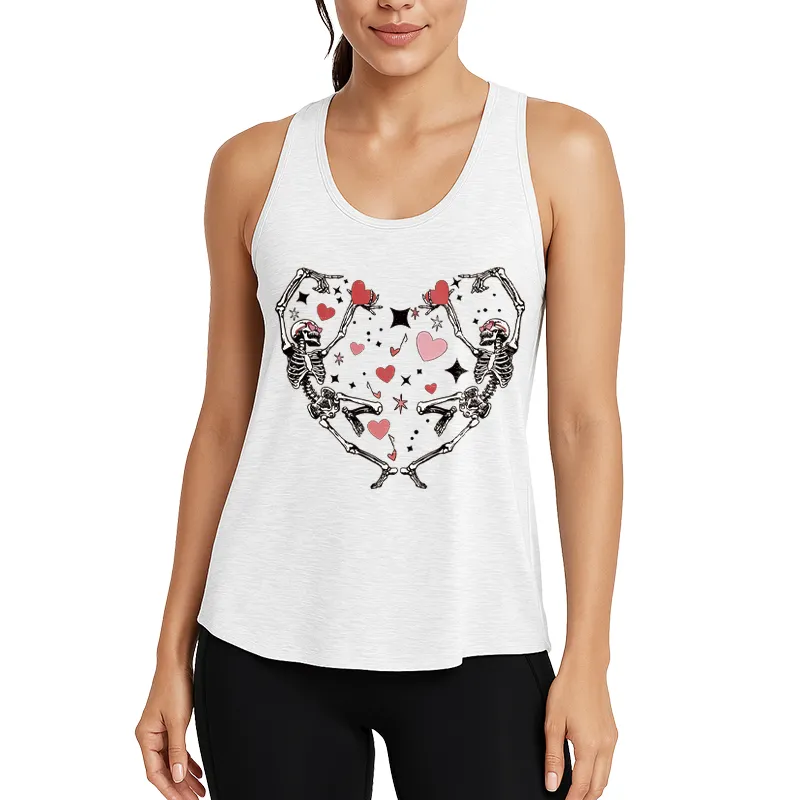 Skeleton Heart Athletic Tank