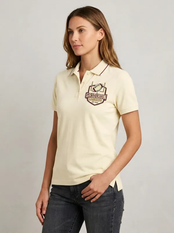 Women's American Football Gridiron Legends Printed Polo Shirt