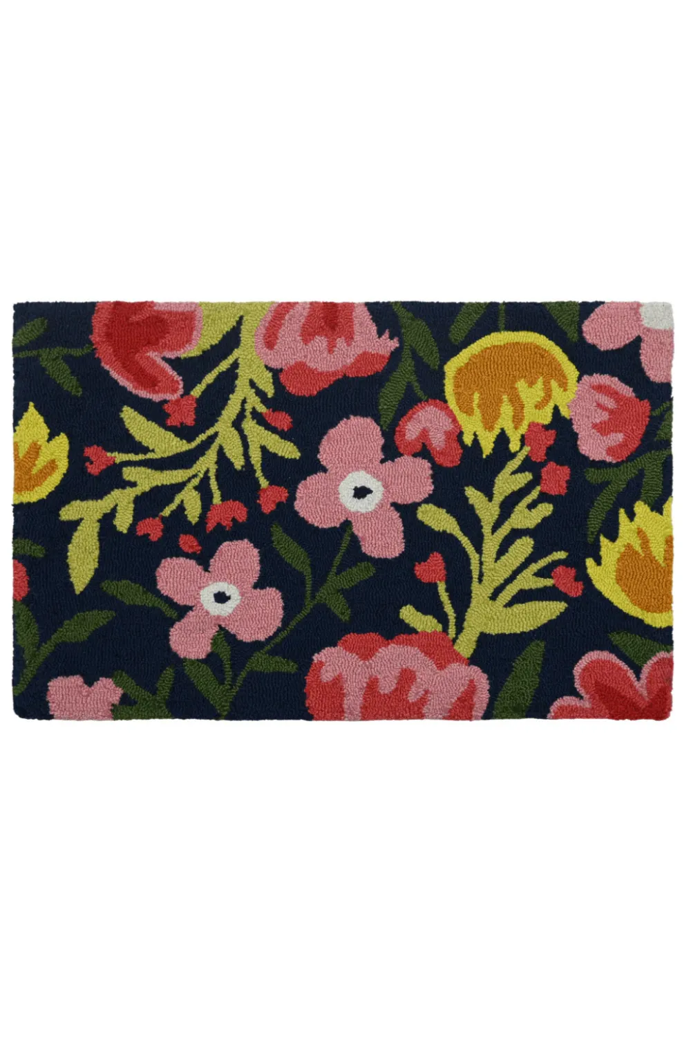 Everyday Floral Welcome Motif PET Entryway Doormat