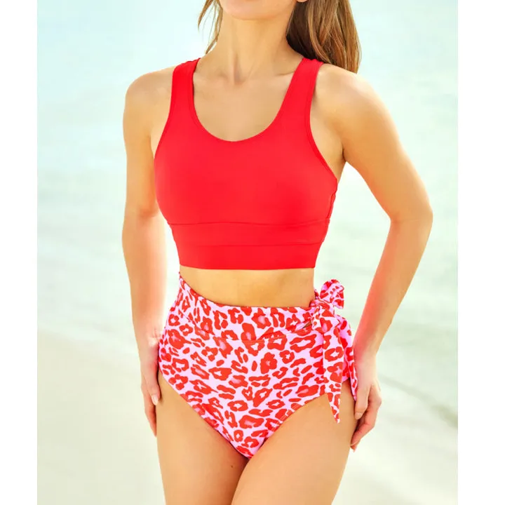Women's High-Waist One-Piece Swimsuit