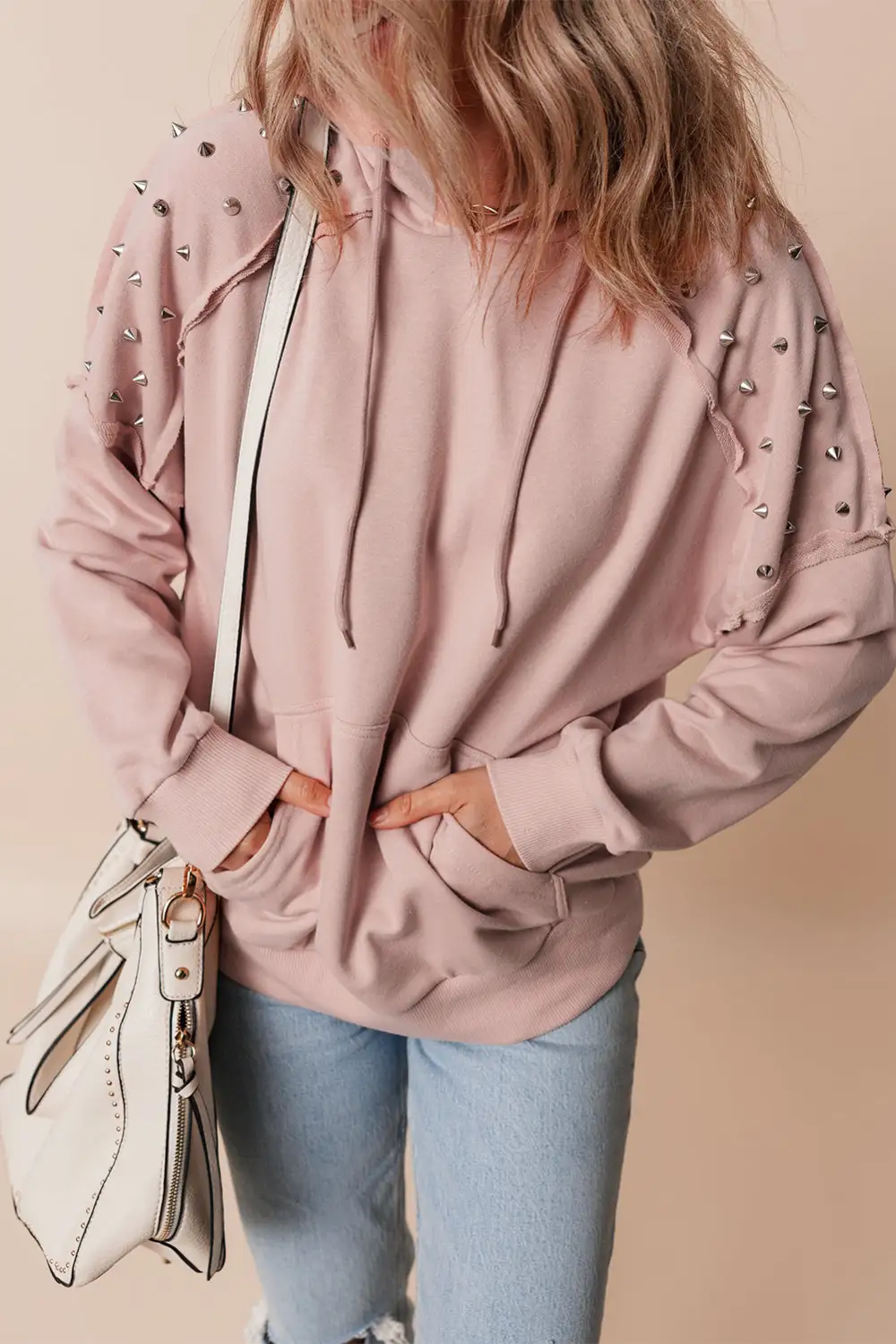 Kangaroo-Pocket Raglan-Sleeve Hoodie