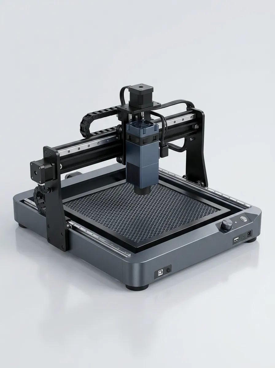 Honeycomb-Bed Desktop Laser Cutting and Engraving Machine for DIY Projects