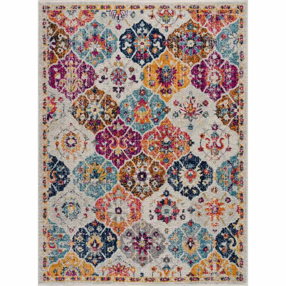 Traditional Polypropylene Area Rug Styled Floor Accent