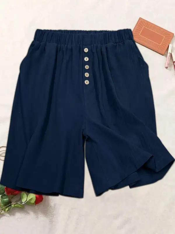 Streetwear Elastic Waist Shorts