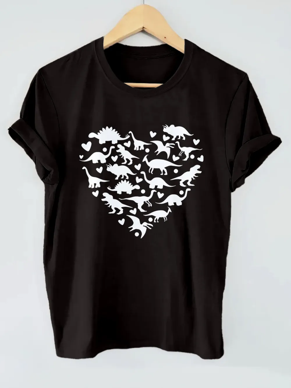 All Kinds Of Dinosaurs Print T-Shirt