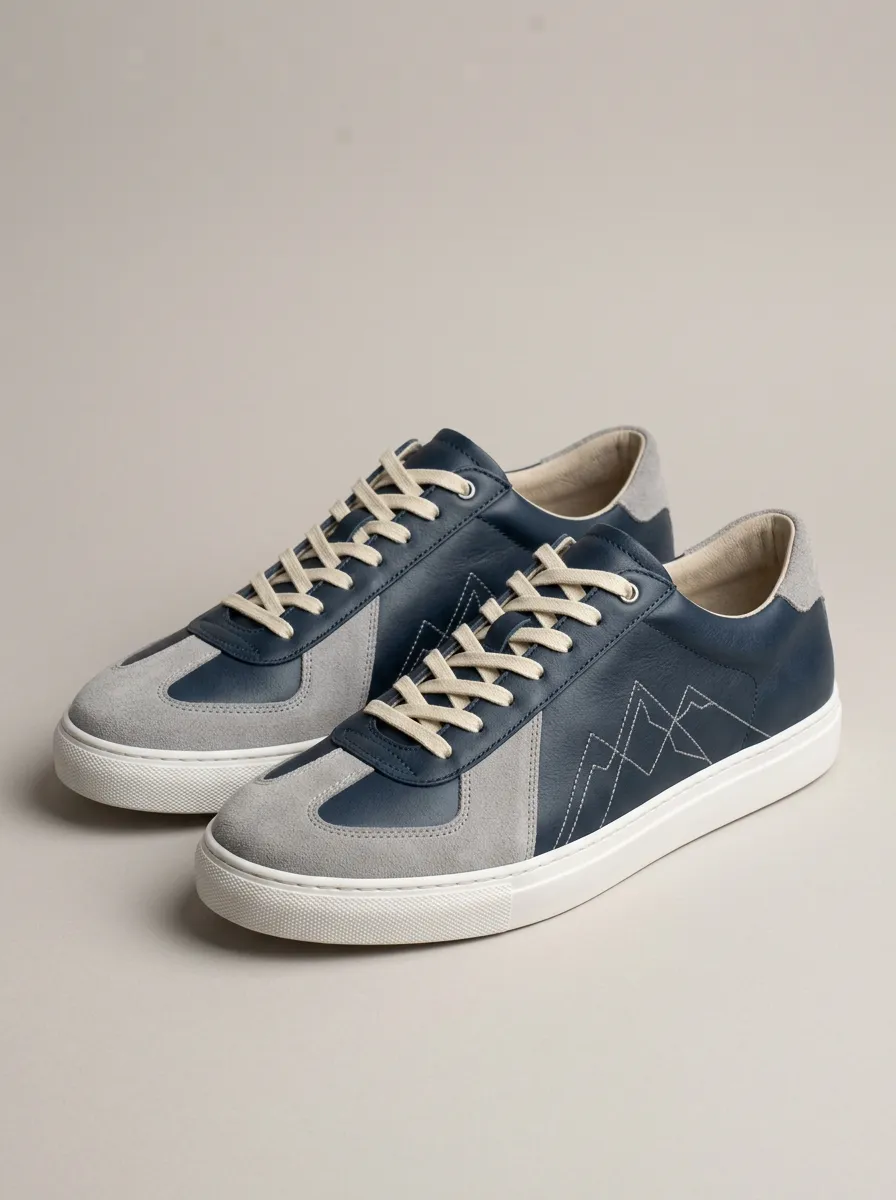Men's Mountain Lover Embroidered Printed Casual Shoes