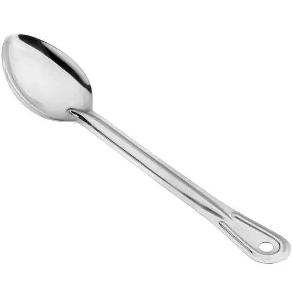 Space-Saving Solid Stainless Steel Basting Spoon