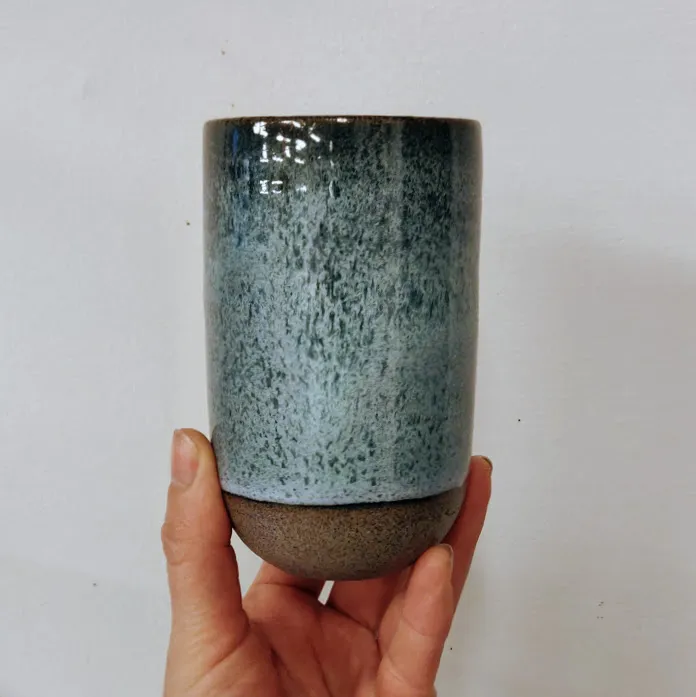 Hand Glazed Stoneware Bud Vase