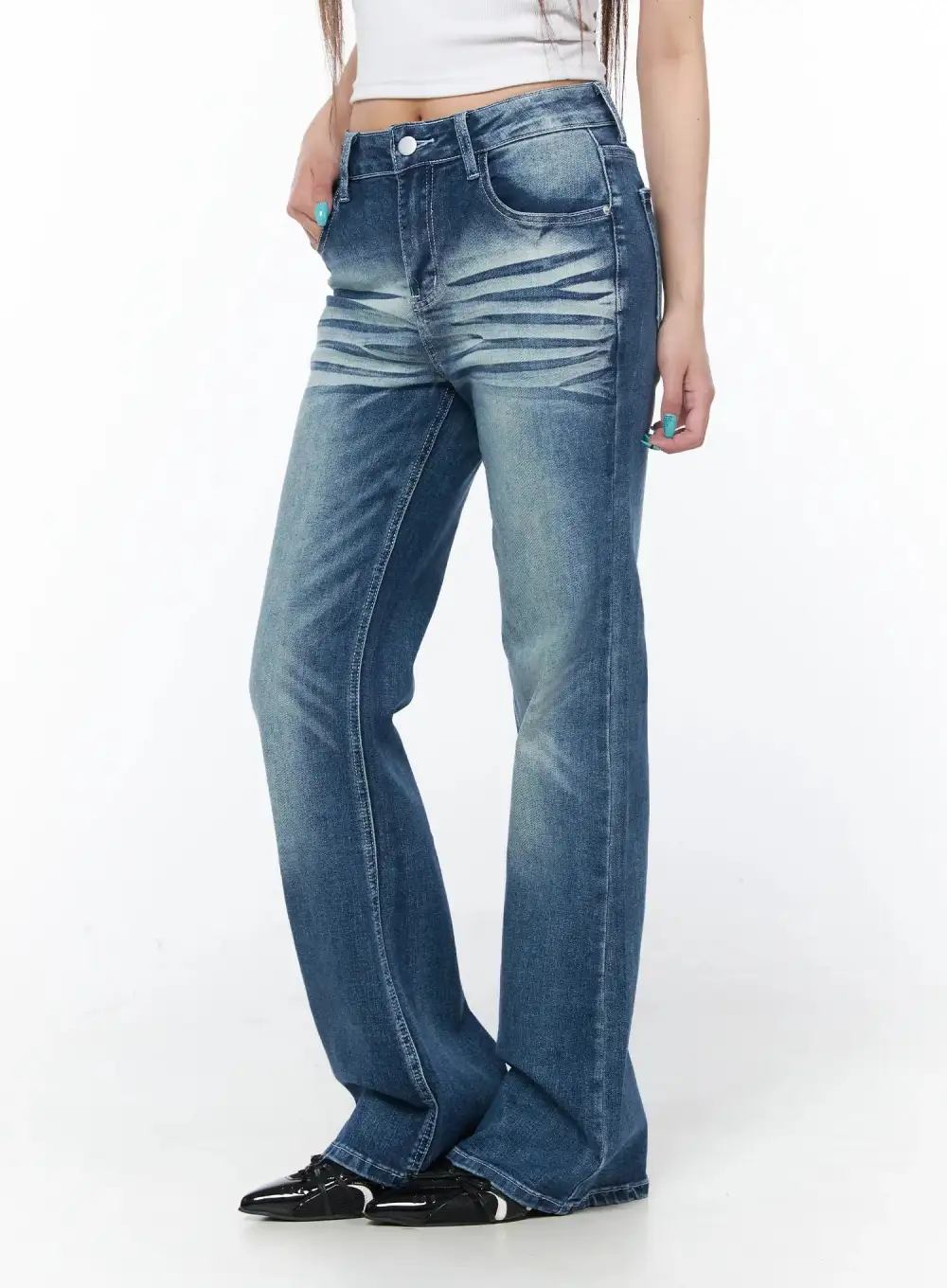 Regular-Fit Flare Jeans