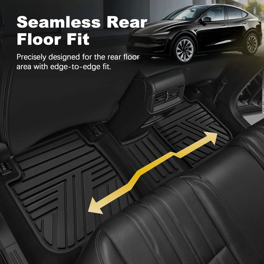 Floor Mats Fit for 2025 2026 All Weather Protection 1st & 2nd Row Floor Liners Car Mats, Black
