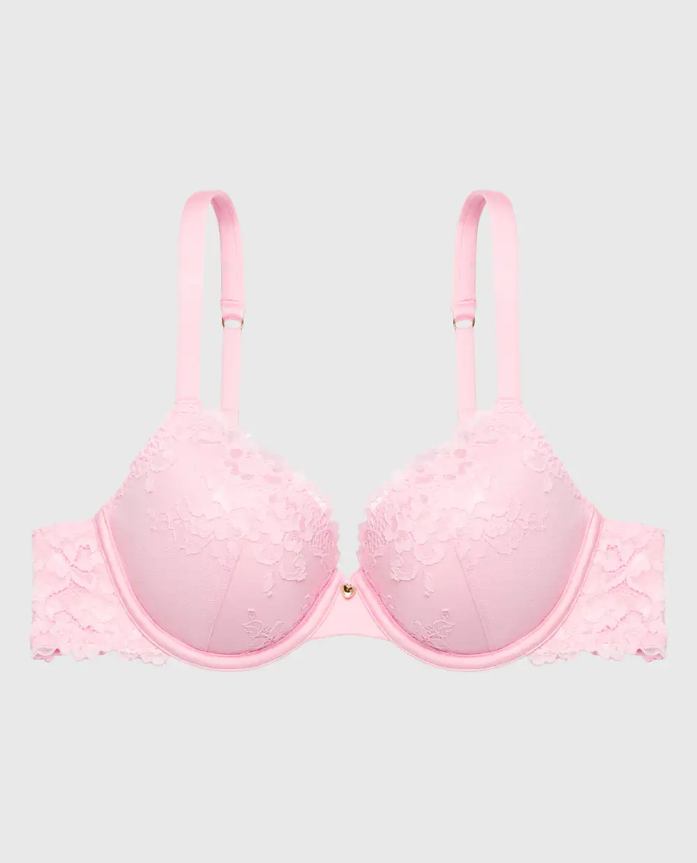 Full Coverage Lightly Lined Bra With Romantic Lace