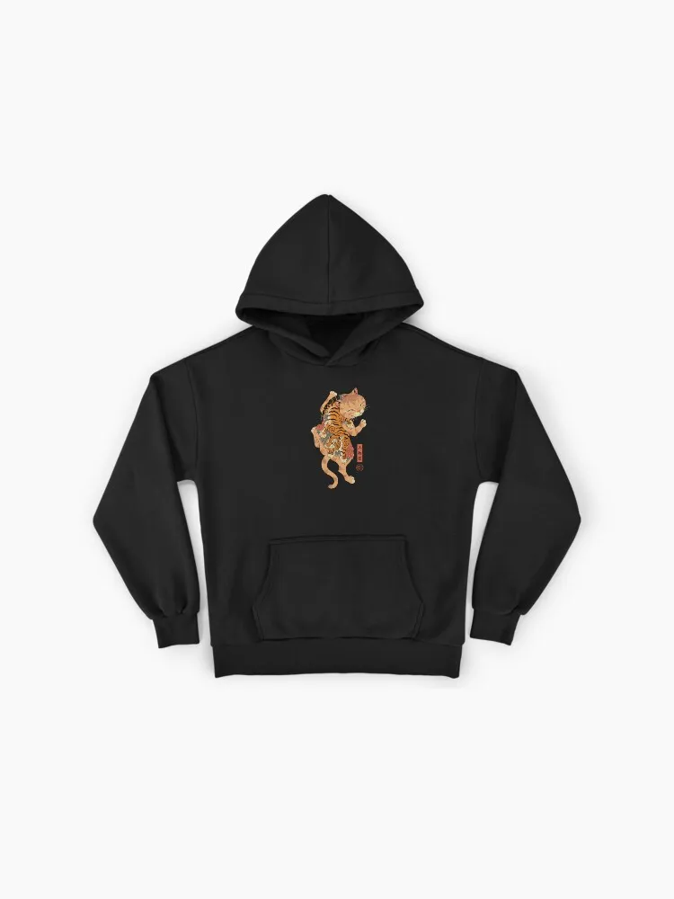 Japanese Irezumi Tiger Cat Hoodie