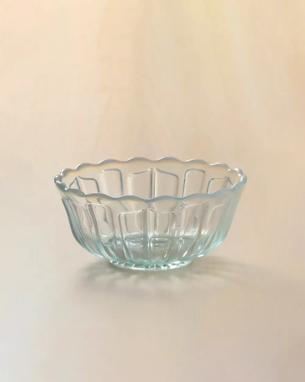 Textured Glass Salad Serving Bowl
