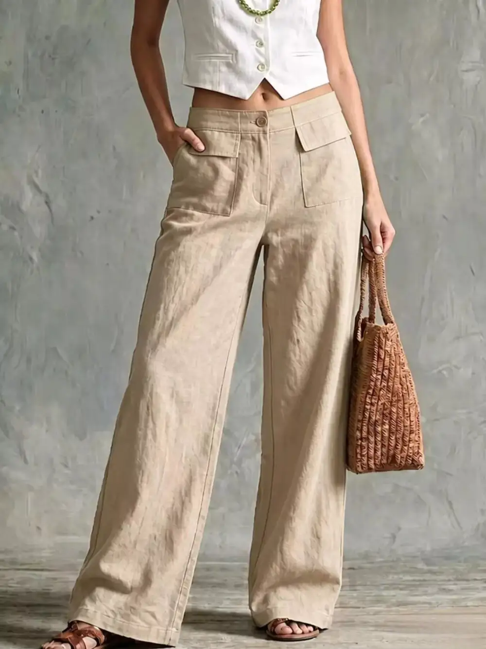 Full Size Wide Leg Pants Plus Size