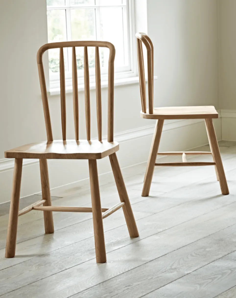 Curved Slatted Chair