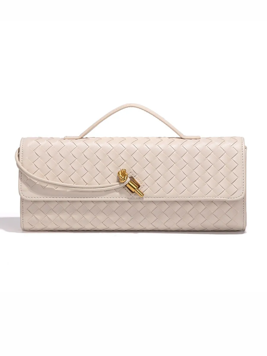 Penelope Woven Baguette Handbag