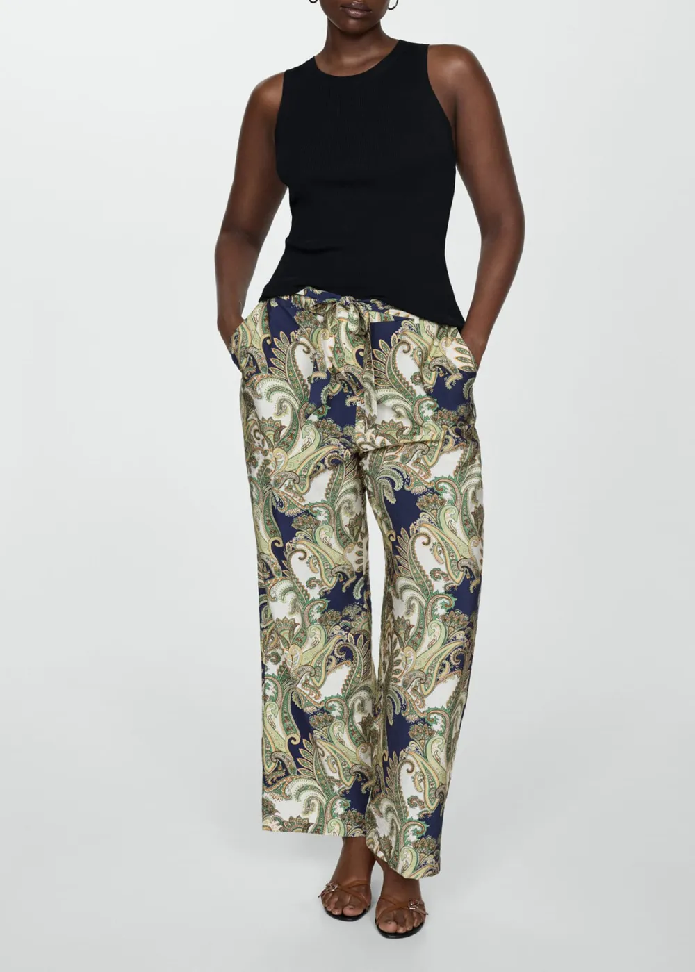 Bow Printed Pants