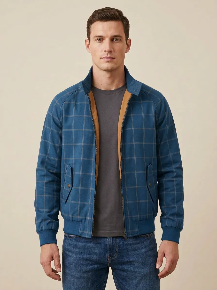Plaid Collar Jacket