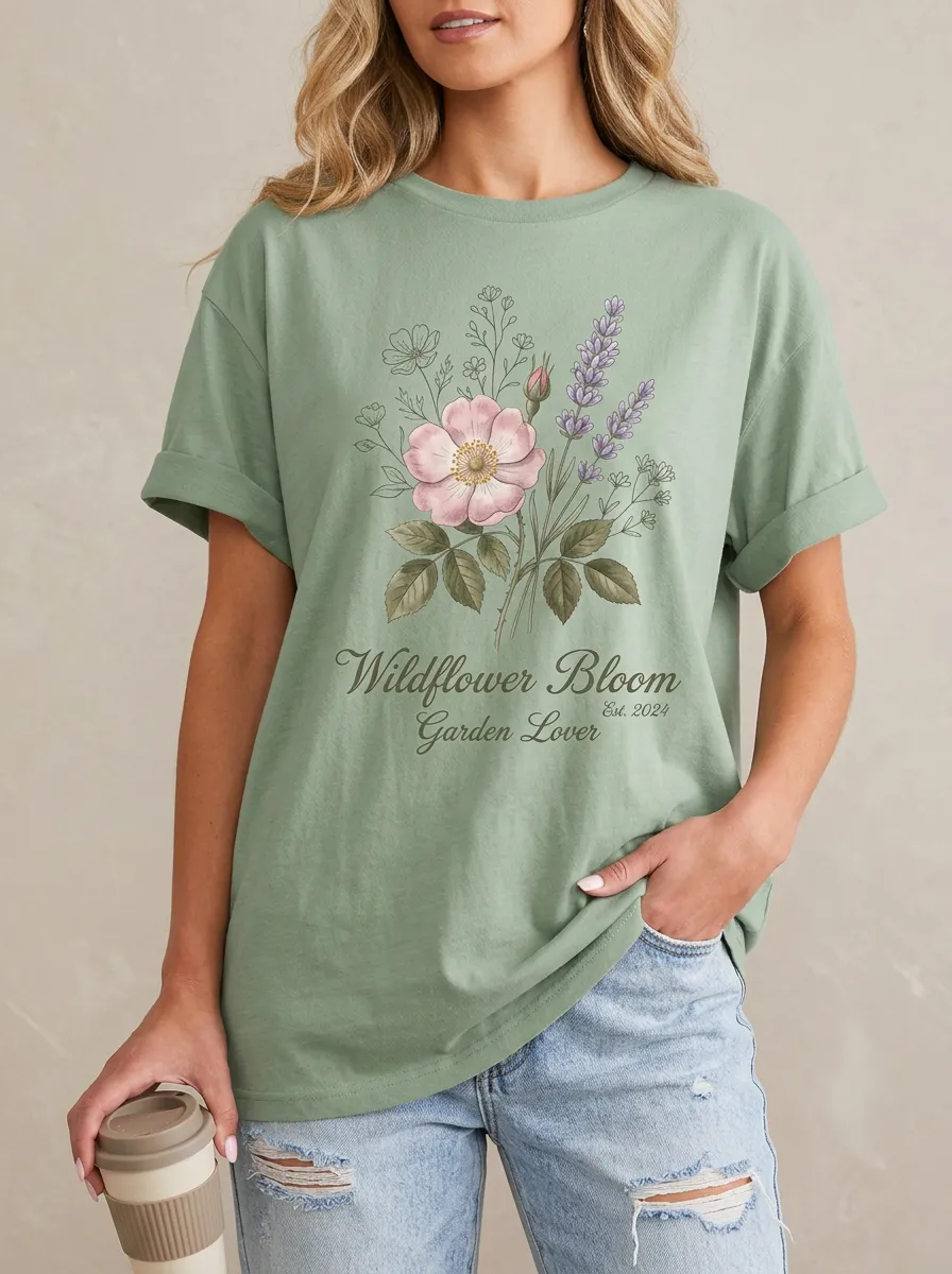 Garden Lover Wildflower T-Shirt