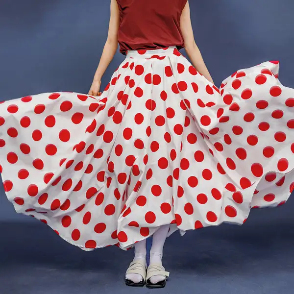 Lightweight Wardrobe Maxi Polyester Skirt