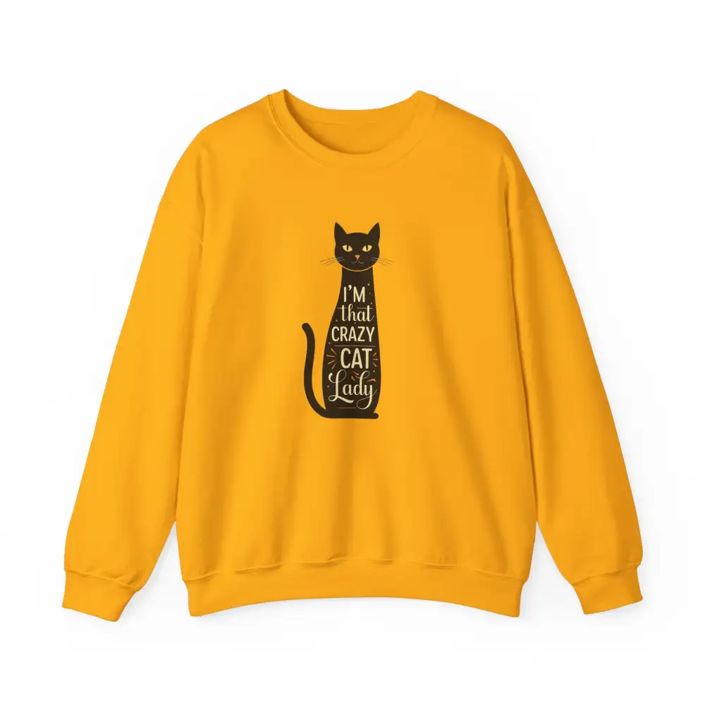 Cat Lady Graphic Crewneck Sweatshirt