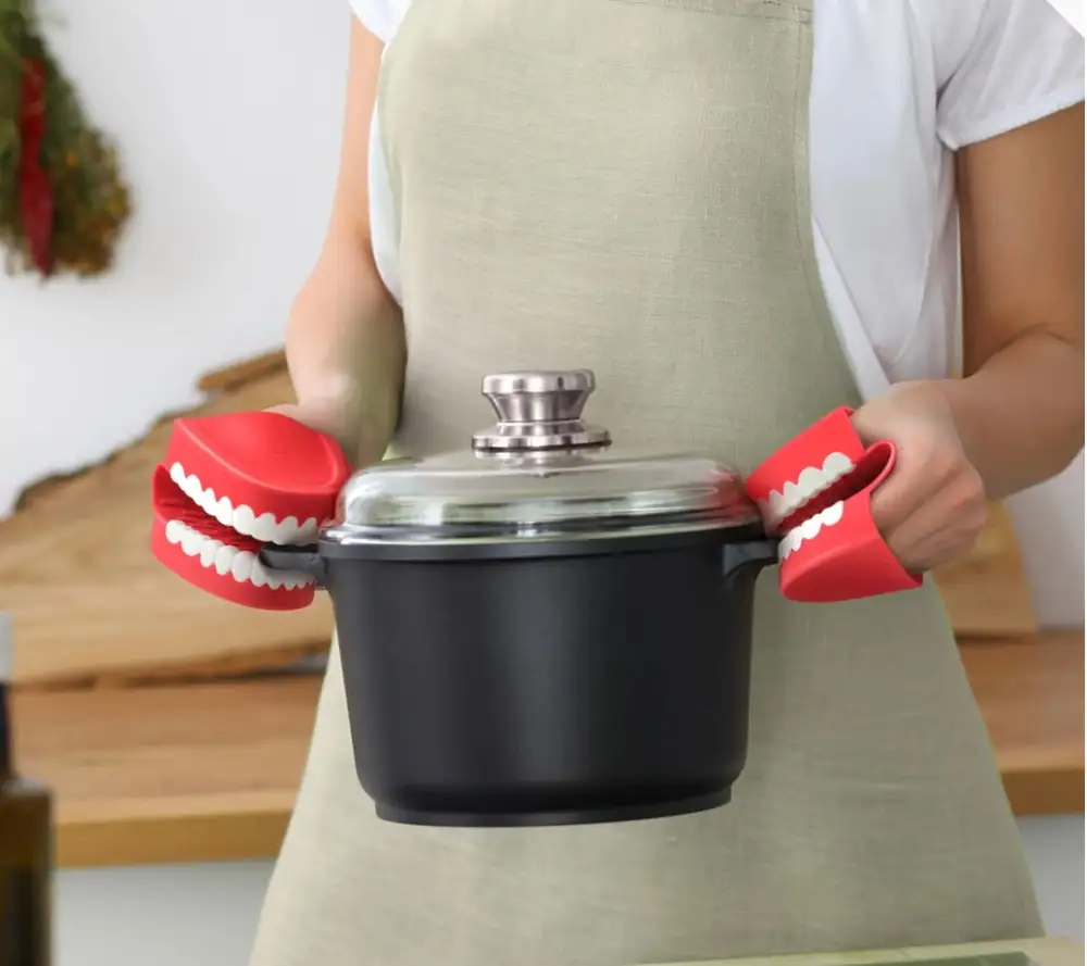 Prank Denture Kitchen Gloves