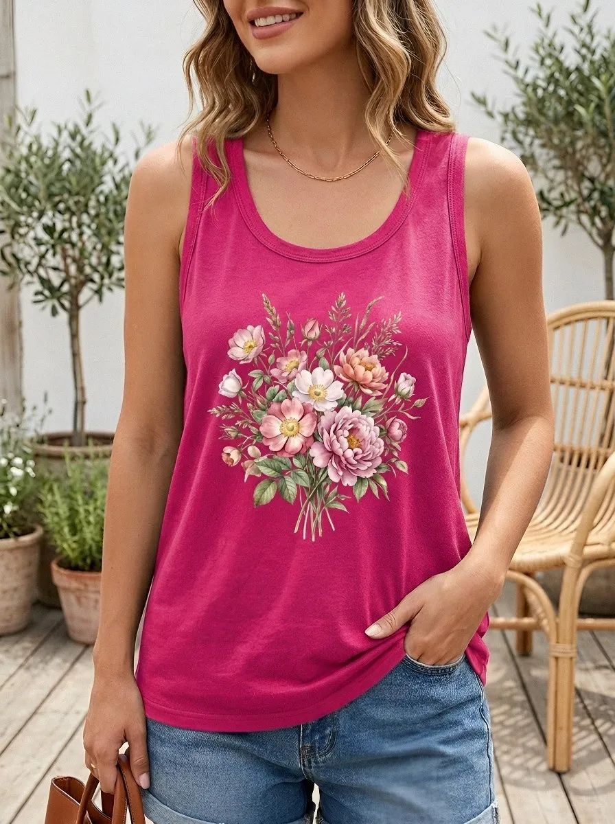 Floral Lover Peony Tank Top