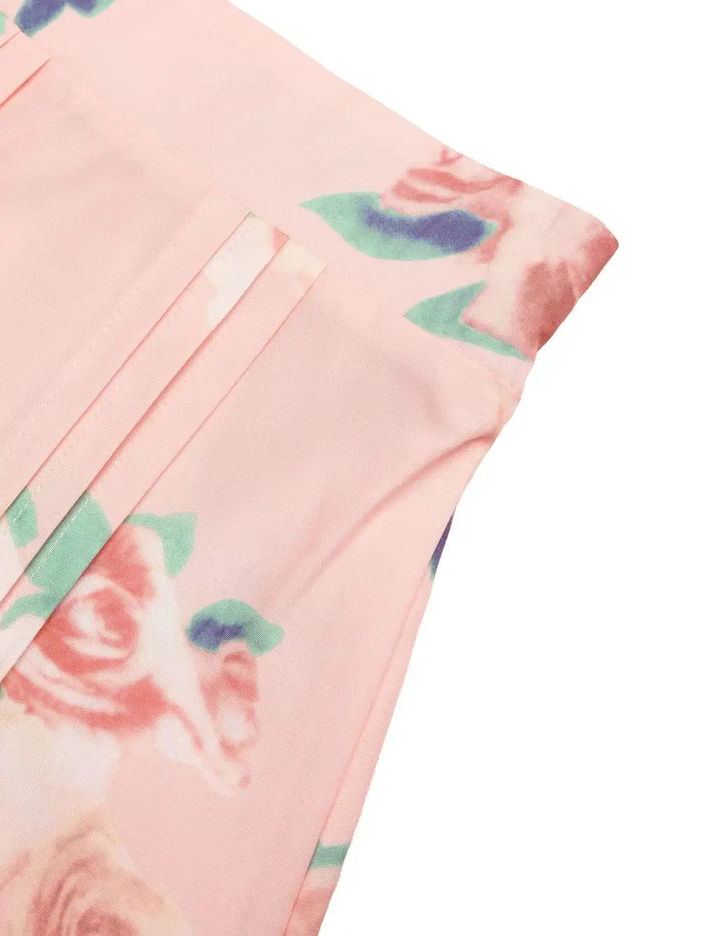Round Neck Top Floral Print Skirt Set