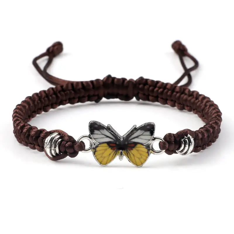 Butterfly Freedom Love String Charm Bracelet