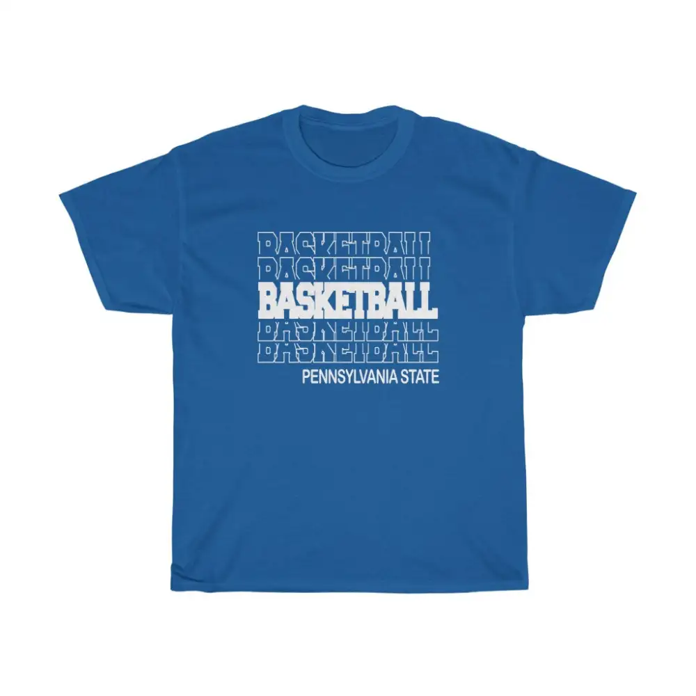 Basketball Pennsylvania State in Modern Stacked Lettering