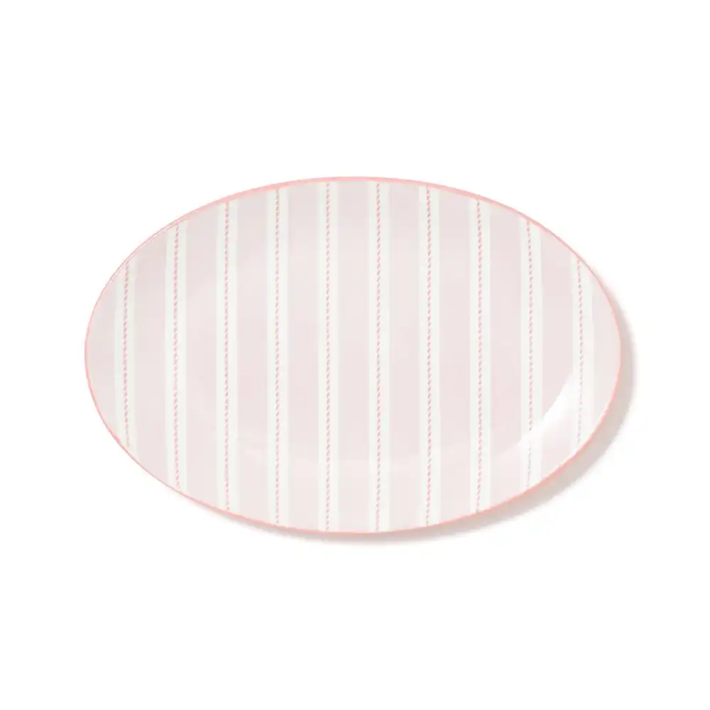 Oval Plate Stripe