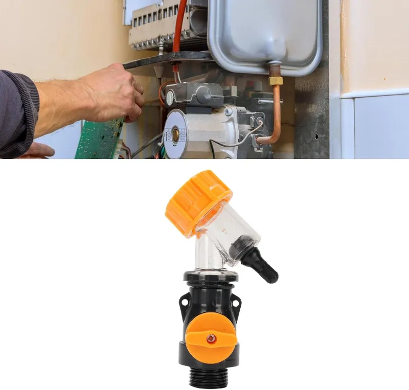 Water Heater Sediment Flush Tool with Clear-View Window
