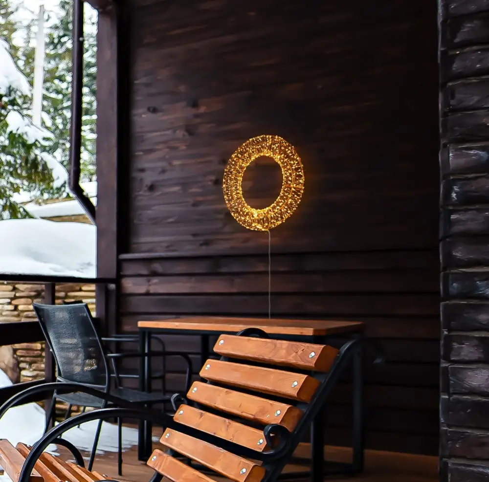 Everyday LED Illuminated Decorative Wreath