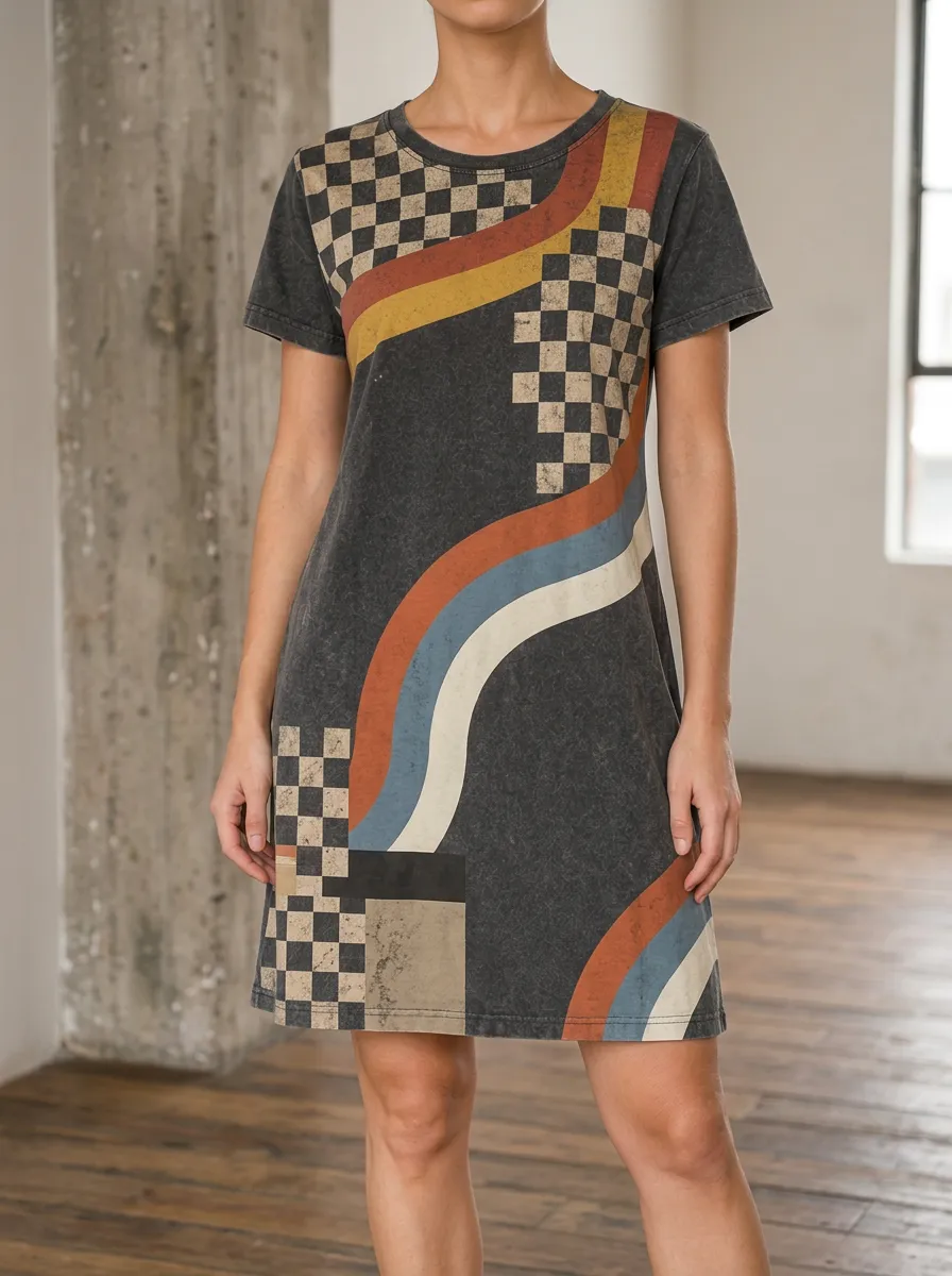 Women's Graphic Print T-Shirt Dress