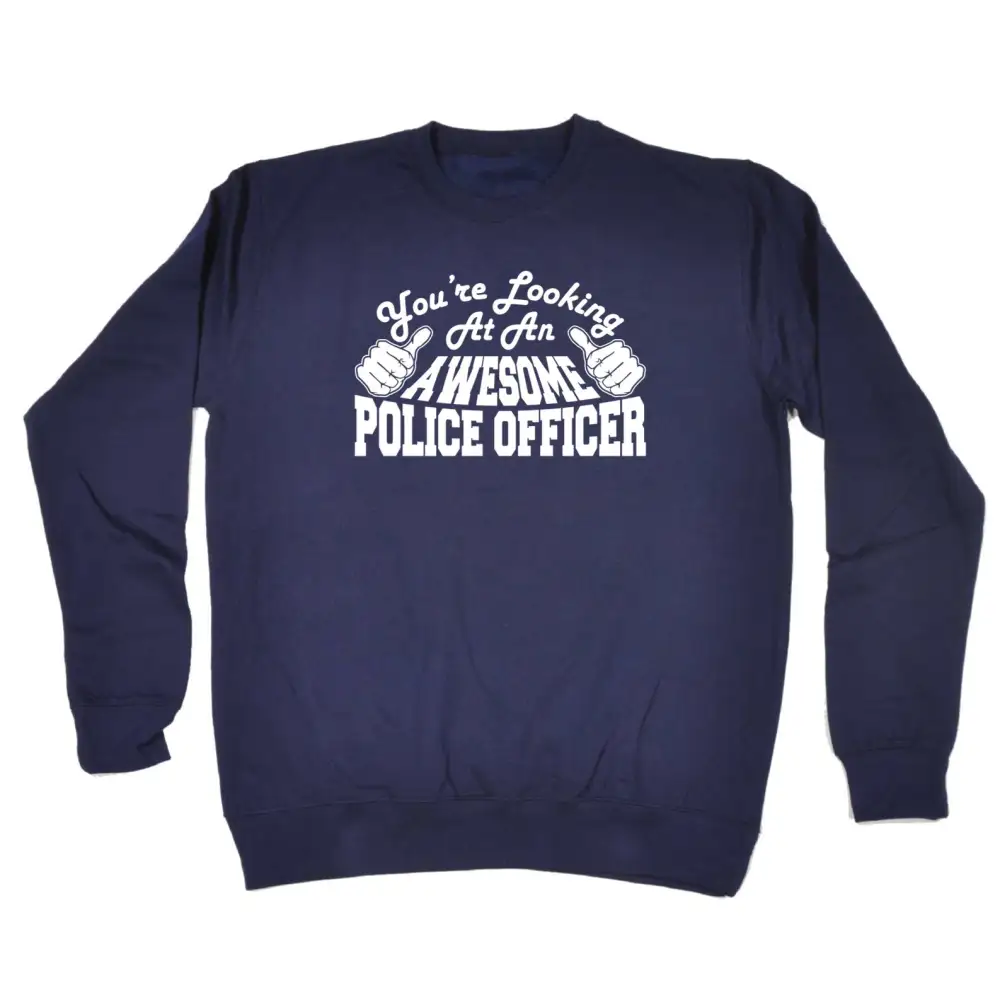 Police Officer Graphic Sweatshirt
