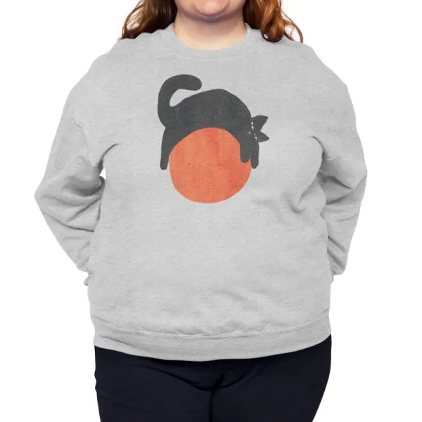 Cat Sunset Art Sweatshirt