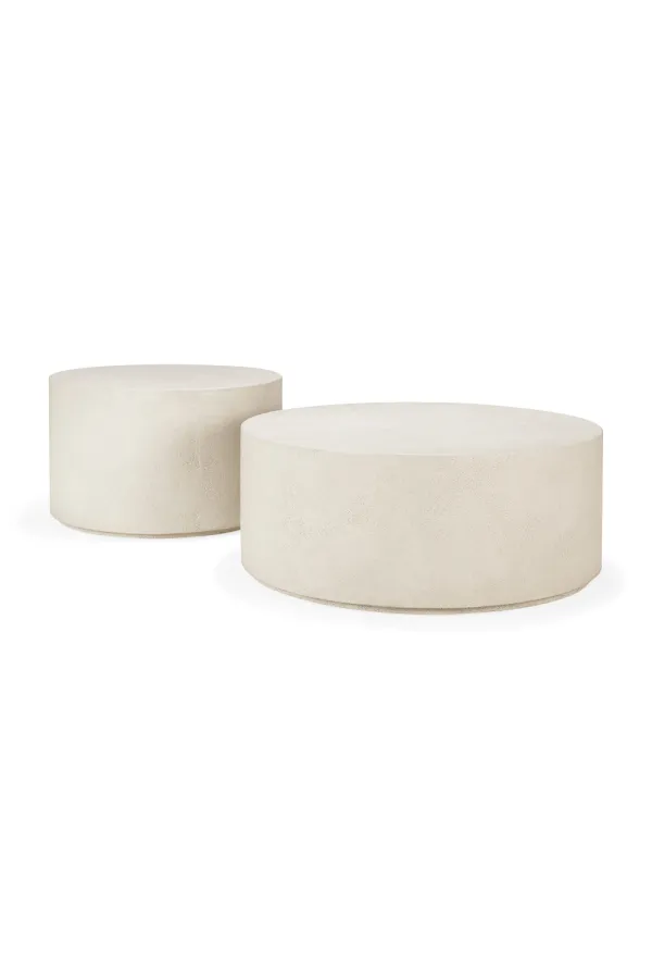 Textured Round Coffee Table