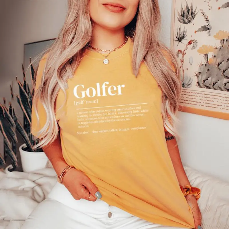 Golf Definition Golf Player Women's Oversized Comfort T-Shirt