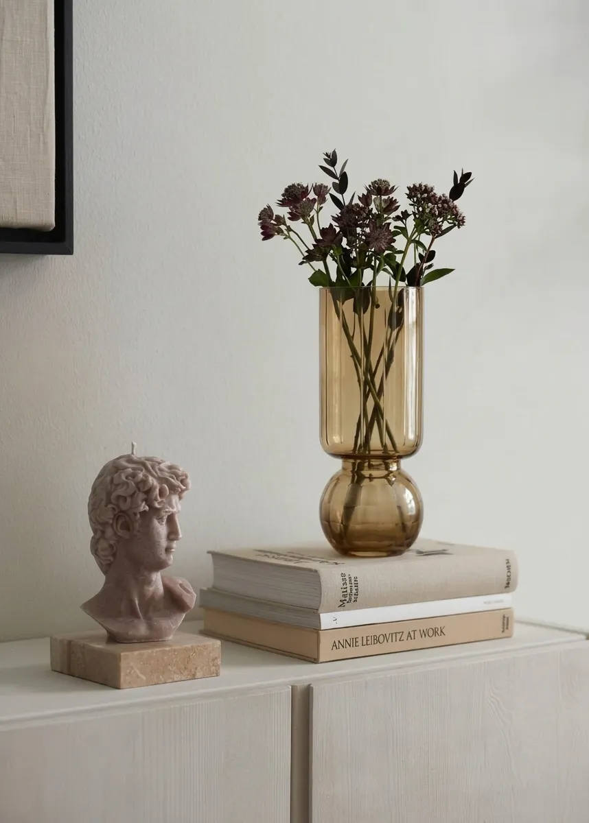 Pedestal Glass Vase Medium