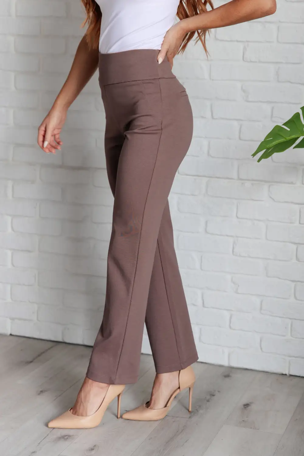 Textured Magic Straight Pants In