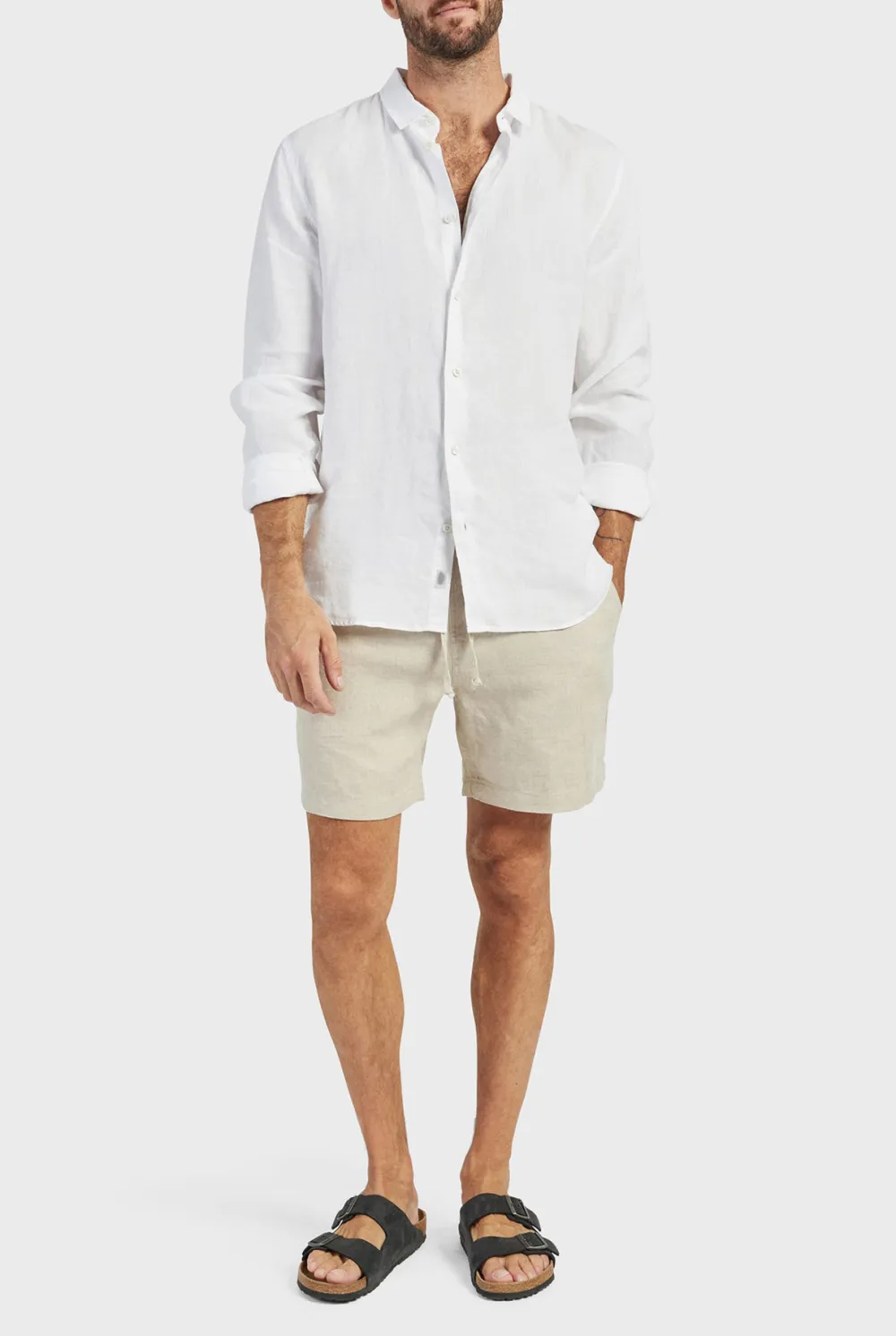 Durable Cotton Blend Drawstring Casual Travel Shorts