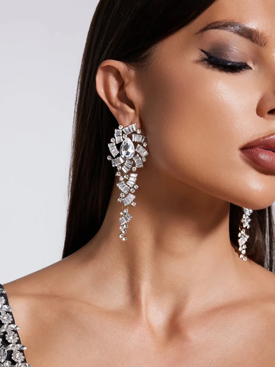 Vivienne  Crystal Waterfall Drop Earrings