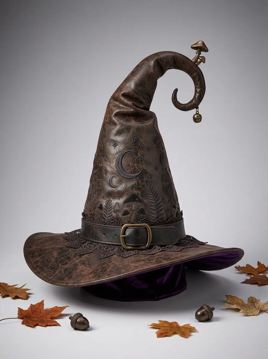 Festive Mushroom Halloween Witch Hat