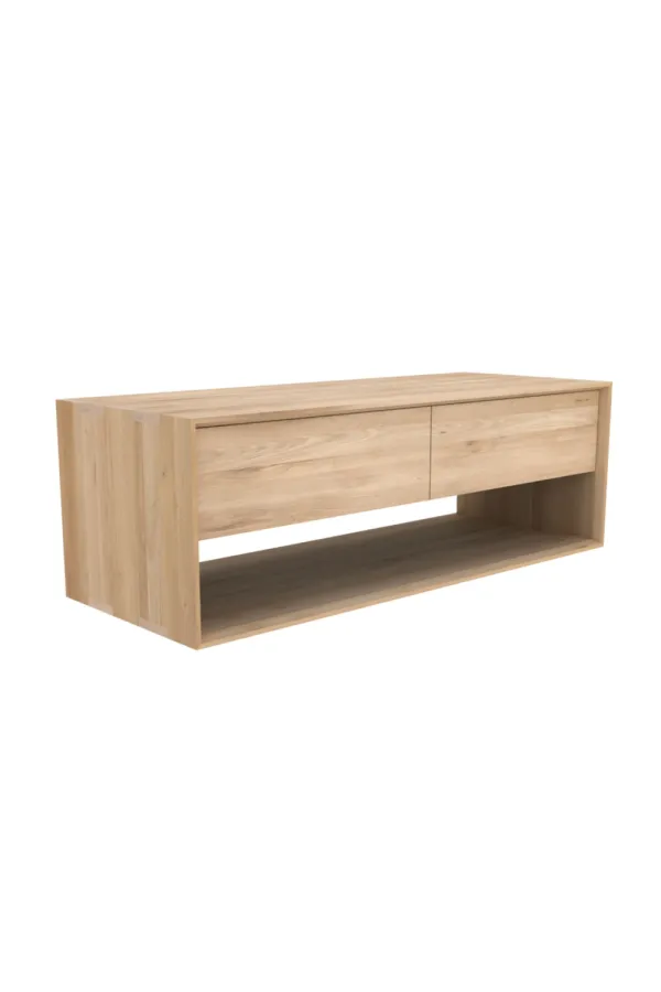 Oiled Oak Tv Cupboard