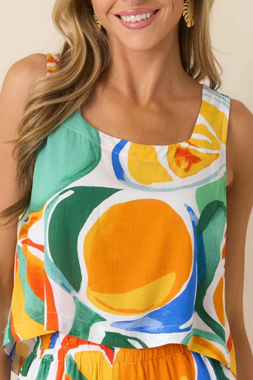 Fruit Sleeveless Top