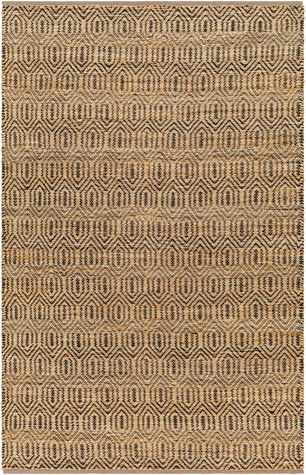 Grounded Traditional Jute Area Rug
