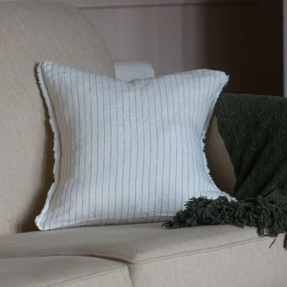 Textured Striped Accent Cushion